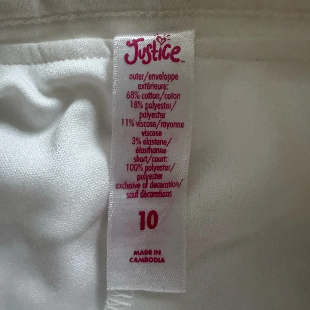 Justice distressed denim